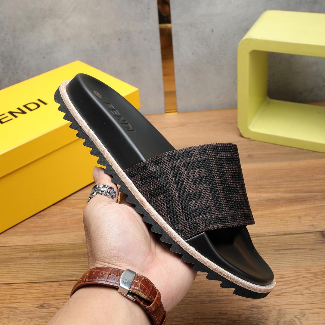 Fendi FF Logo Slides - PerfectKickZ