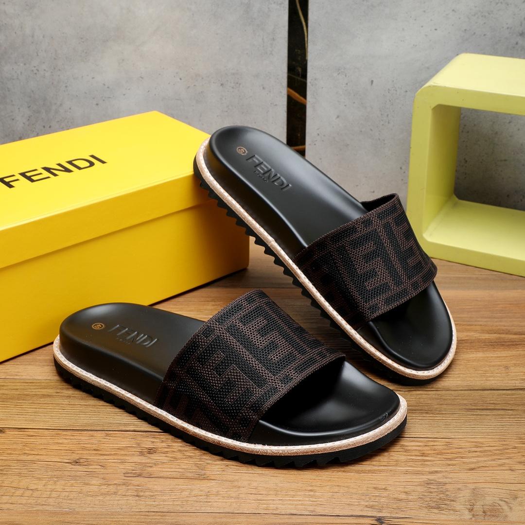 Fendi FF Logo Slides - PerfectKickZ