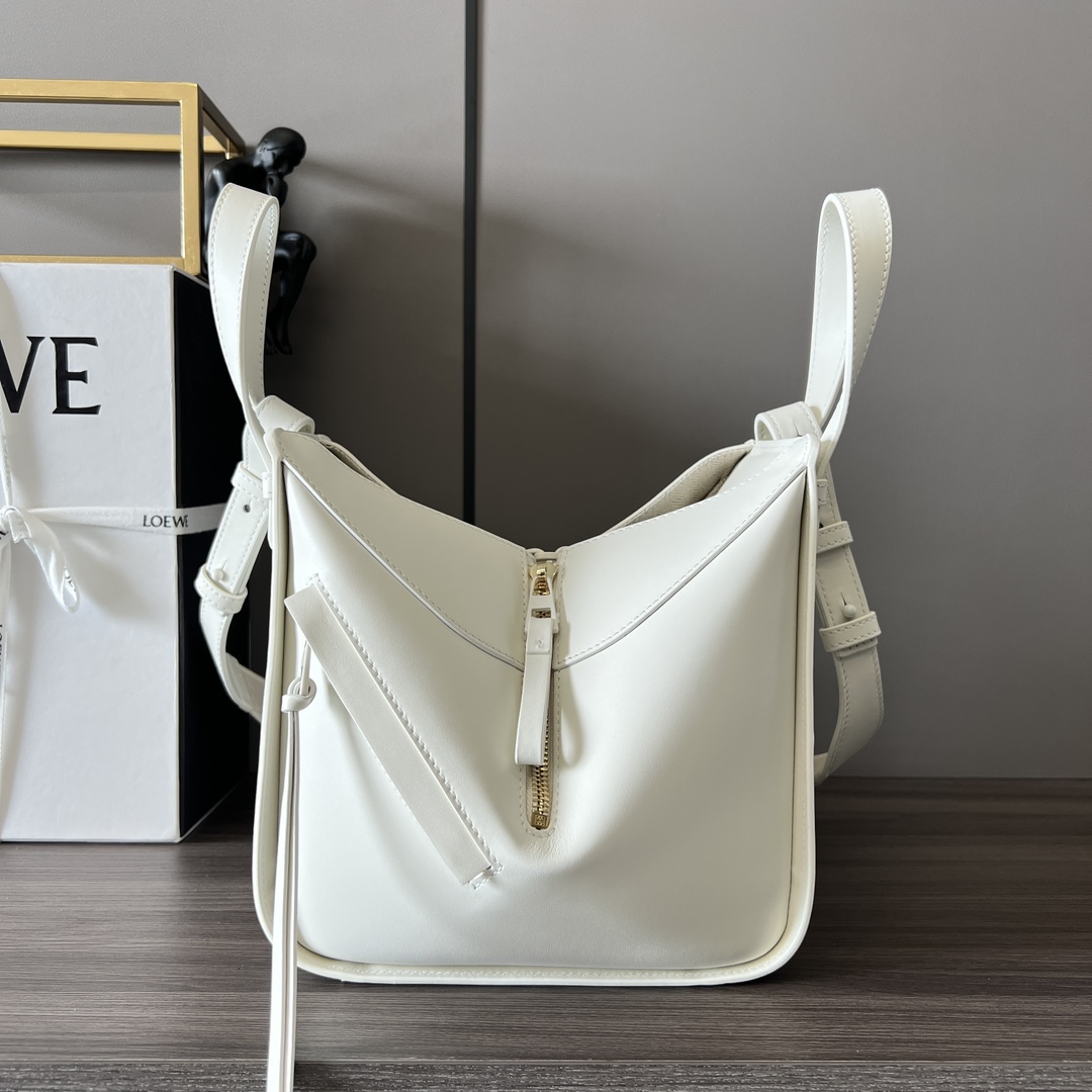 Loewe Compact Hammock In Satin Calfskin - PerfectKickZ