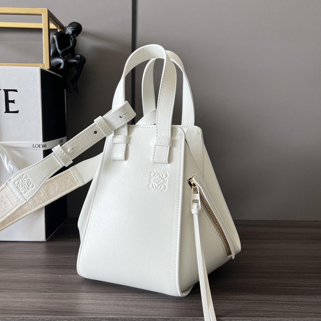 Loewe Compact Hammock In Satin Calfskin - PerfectKickZ