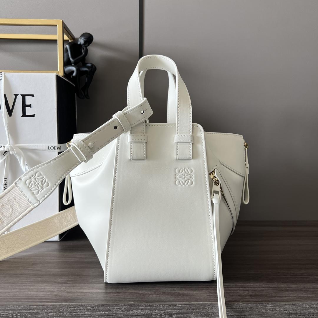 Loewe Compact Hammock In Satin Calfskin - PerfectKickZ
