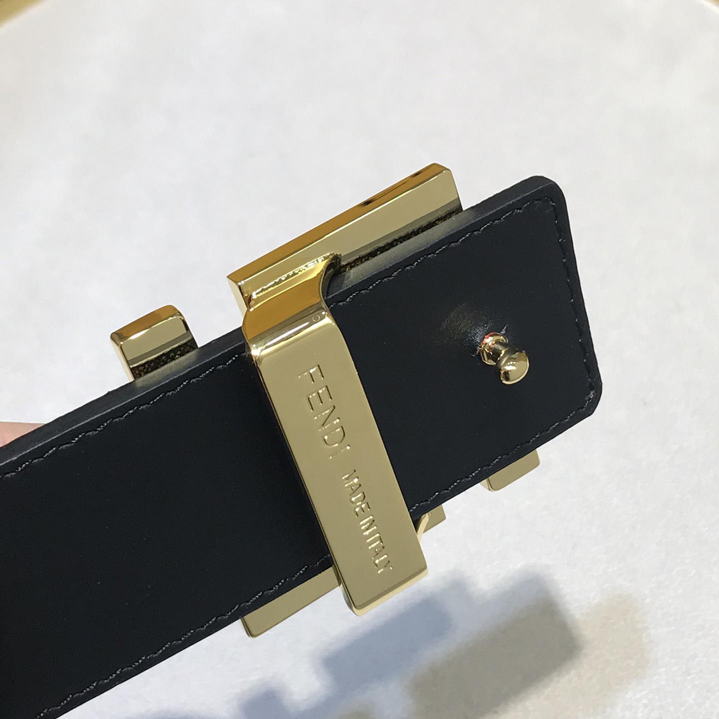 Black Reversible Leather Belt - PerfectKickZ