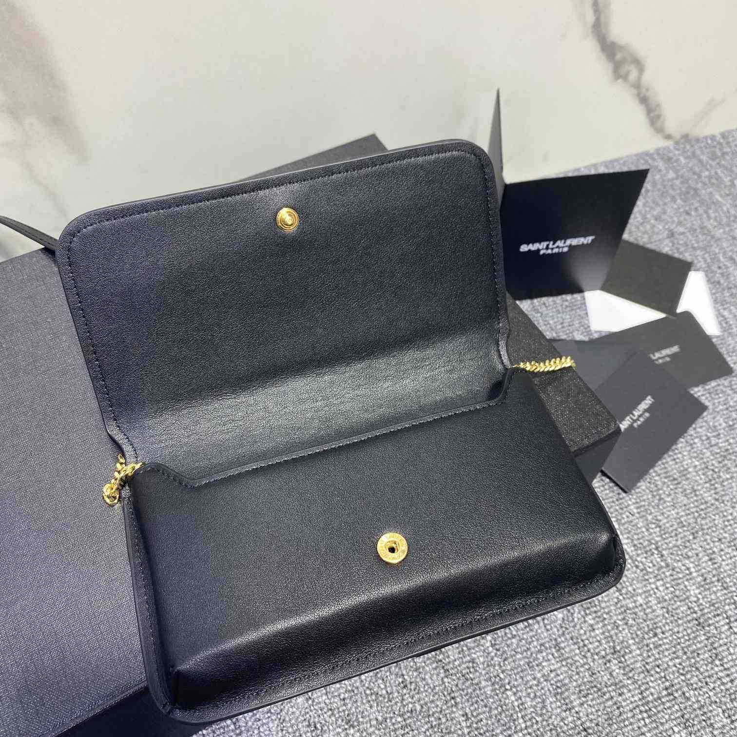Saint Laurent Monogram Mini Striped-Canvas Cross-Body Bag (18x11x2cm) - PerfectKickZ