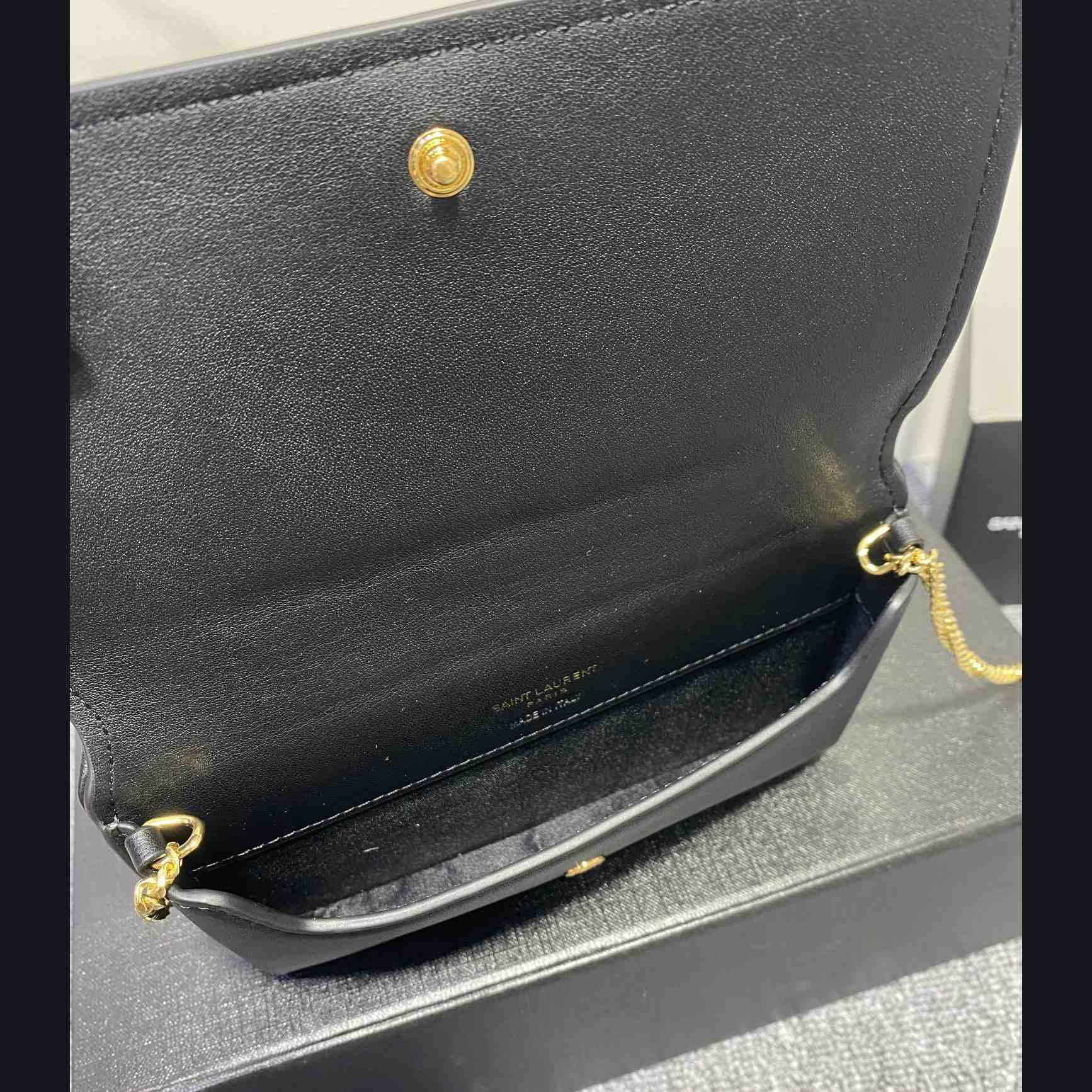 Saint Laurent Monogram Mini Striped-Canvas Cross-Body Bag (18x11x2cm) - PerfectKickZ