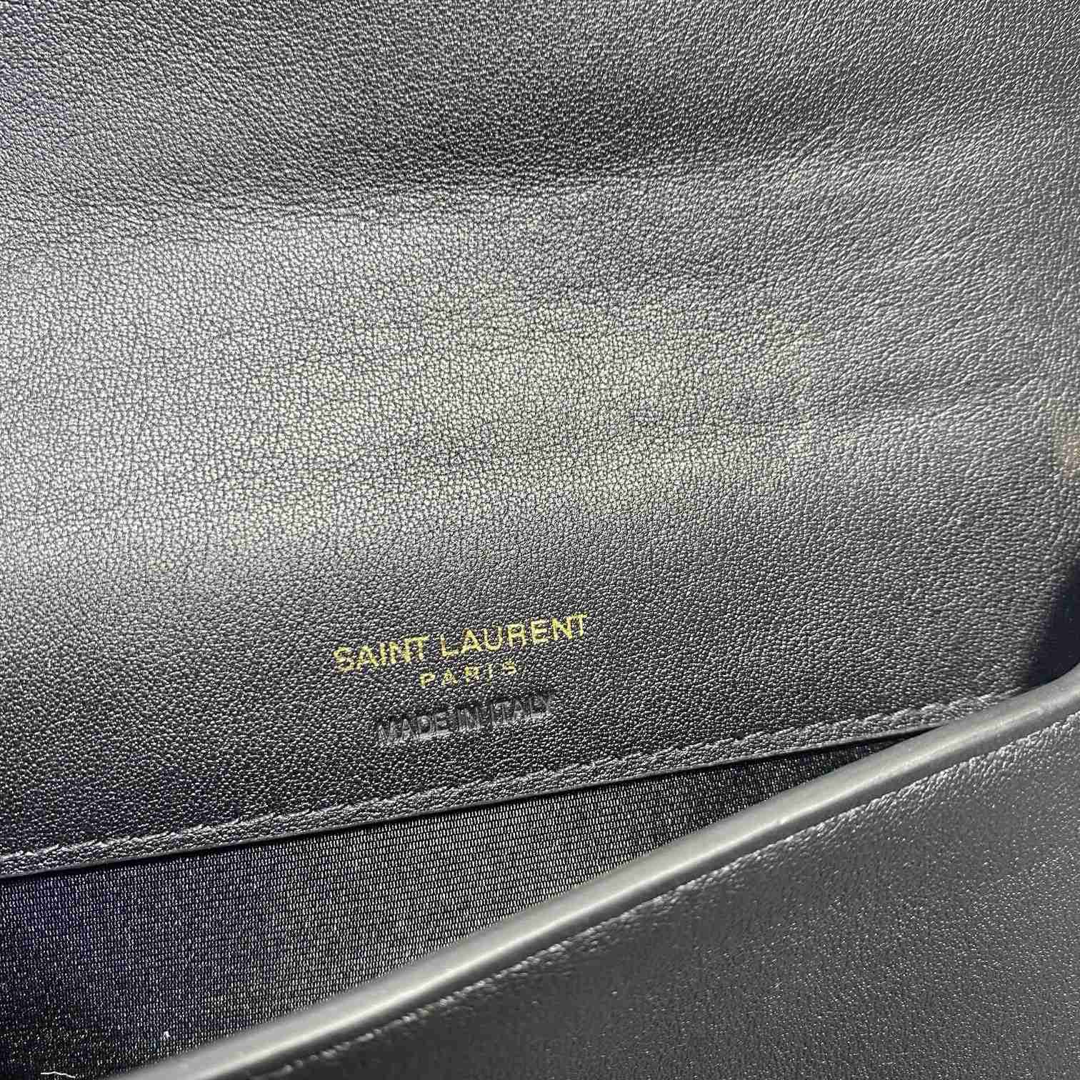 Saint Laurent Monogram Mini Striped-Canvas Cross-Body Bag (18x11x2cm) - PerfectKickZ
