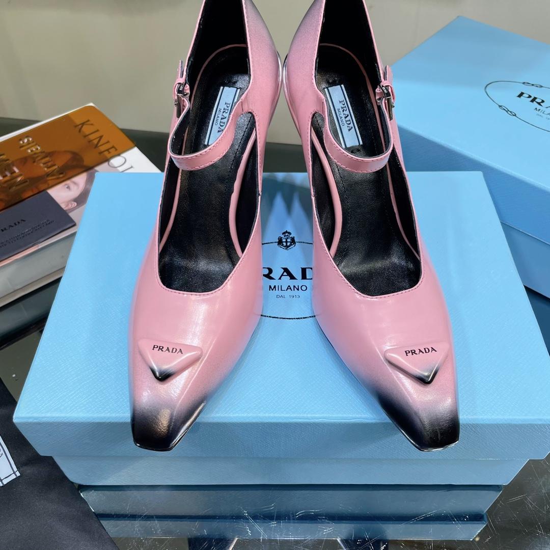 Prada Brushed Leather Pumps - PerfectKickZ
