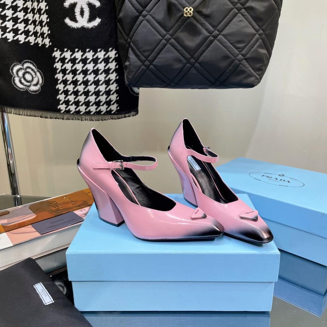 Prada Brushed Leather Pumps - PerfectKickZ
