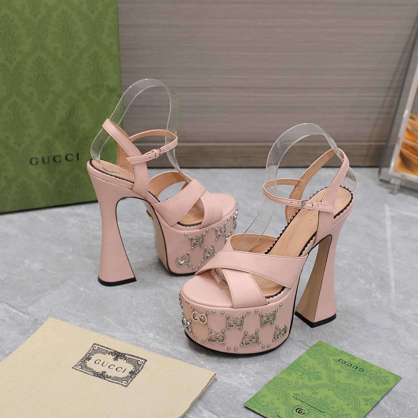 Gucci Women's Interlocking G Studs Sandal - PerfectKickZ