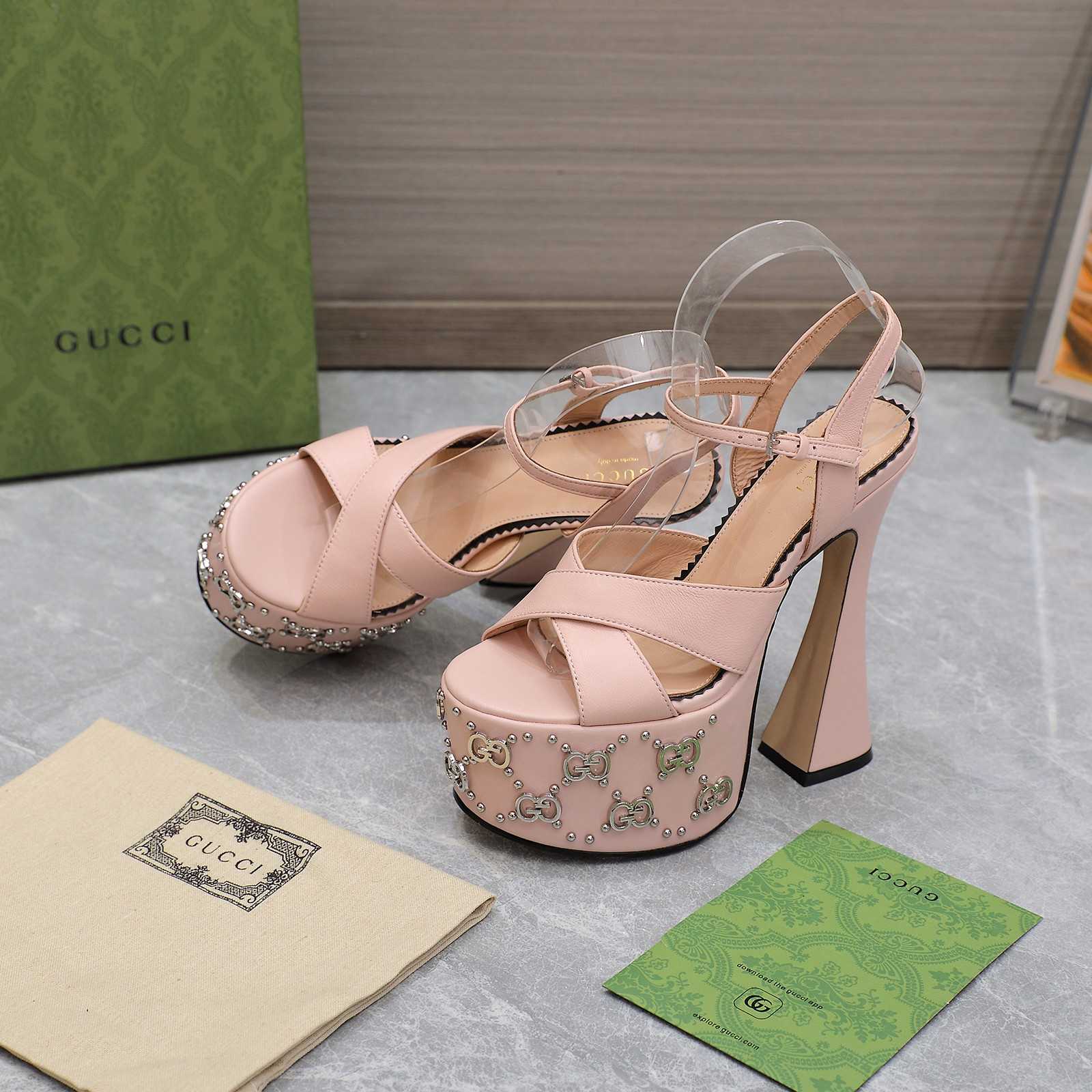 Gucci Women's Interlocking G Studs Sandal - PerfectKickZ