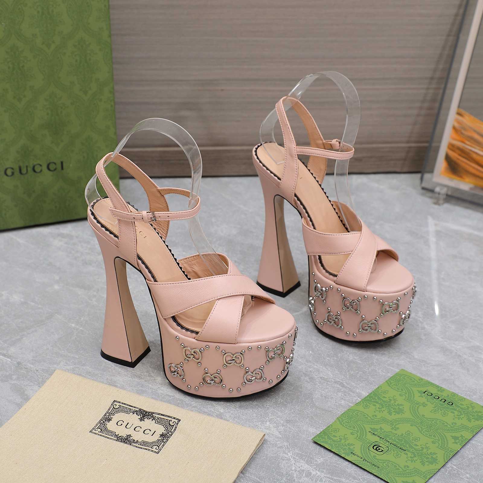Gucci Women's Interlocking G Studs Sandal - PerfectKickZ