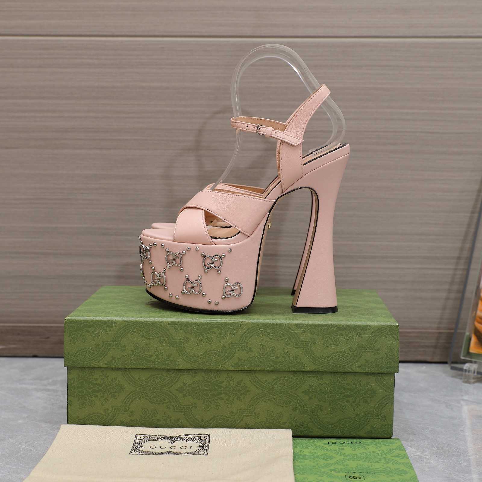 Gucci Women's Interlocking G Studs Sandal - PerfectKickZ