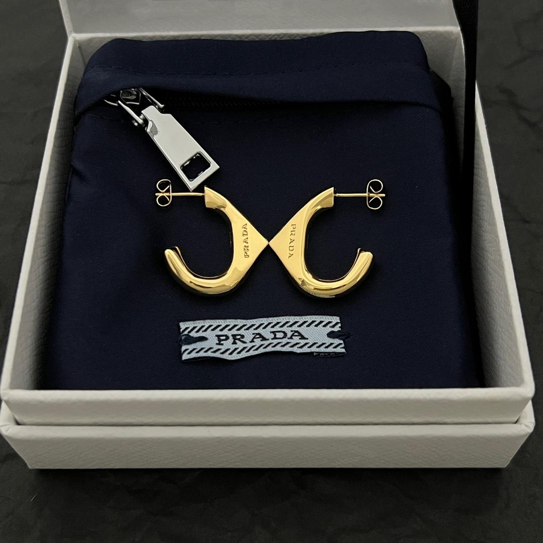 Prada Eternal Gold Small Earrings In Yellow Gold - PerfectKickZ