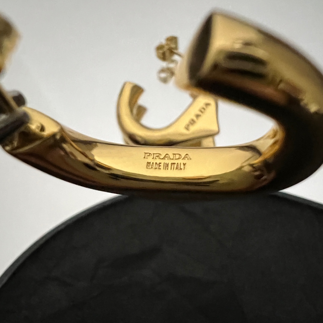 Prada Eternal Gold Small Earrings In Yellow Gold - PerfectKickZ
