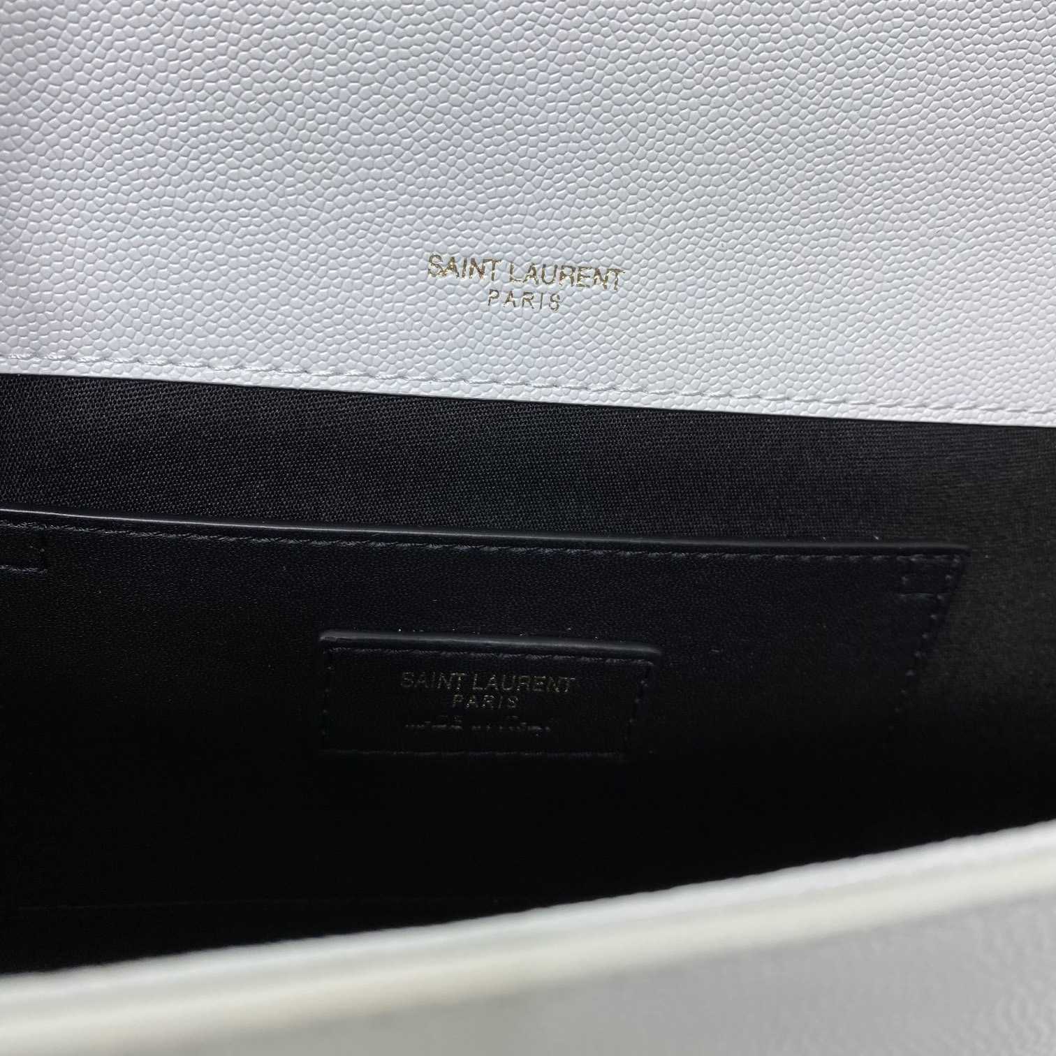 Saint Laurent Kate Medium Chain Bag In Grain De Poudre Embossed Leather - PerfectKickZ