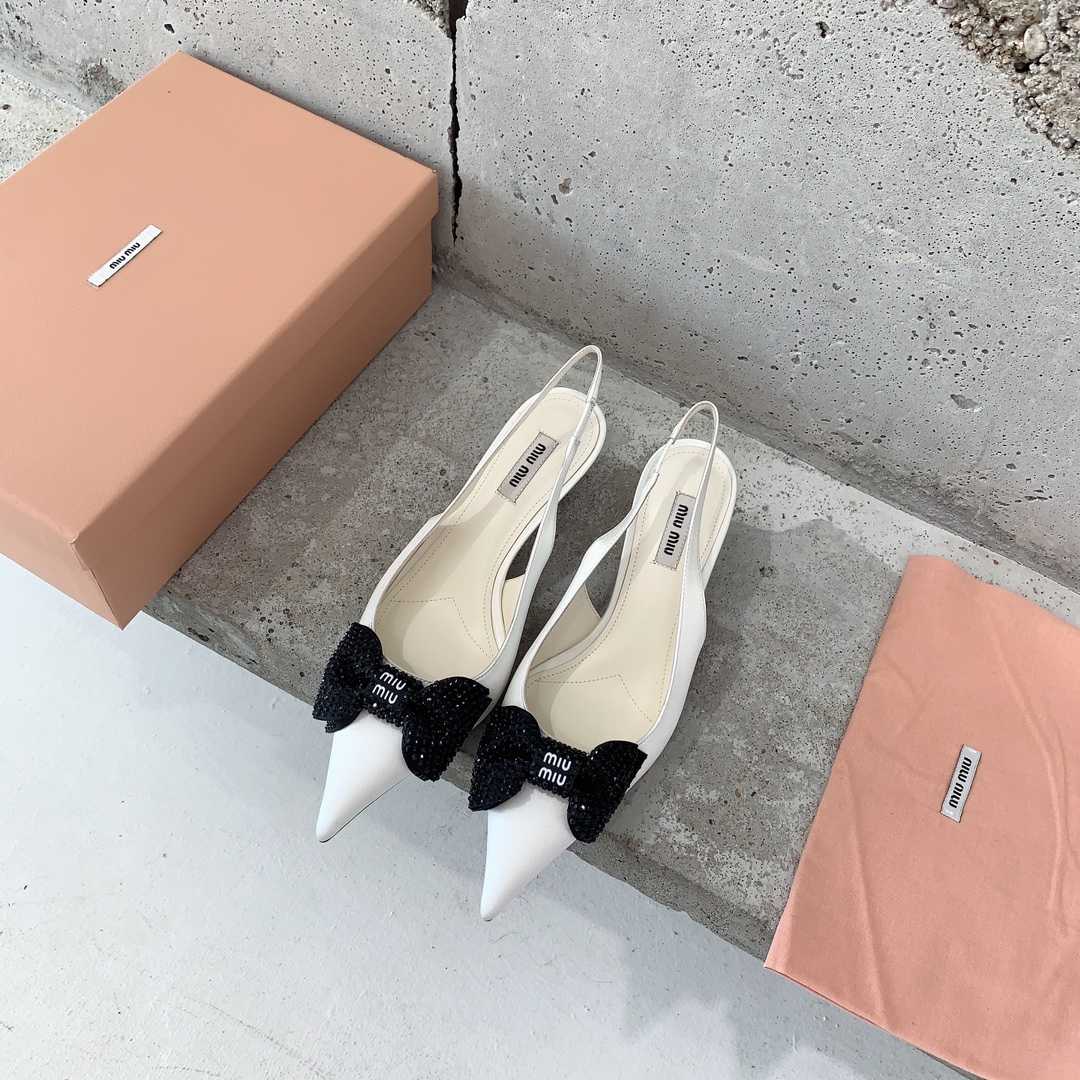 Miu Miu Satin Slingback Pumps - PerfectKickZ