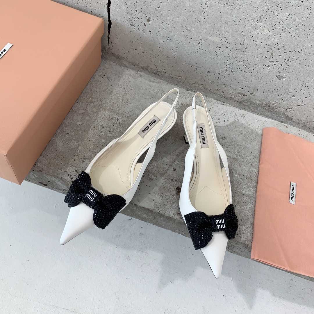 Miu Miu Satin Slingback Pumps - PerfectKickZ
