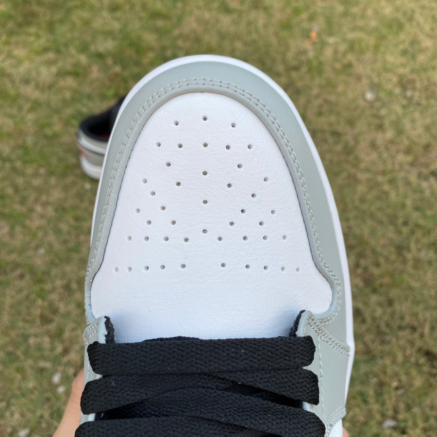 Air Jordan 1 Low “Light Smoke Grey” Sneaker   553558-030 - PerfectKickZ