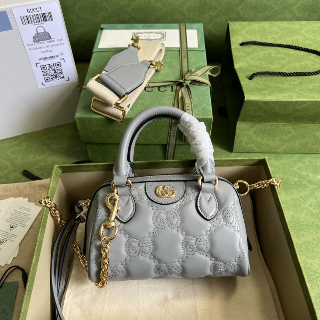 Gucci GG Matelassé Mini Bag(19*13*11cm) - PerfectKickZ