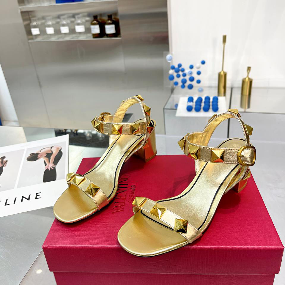 Valenti  Roman Stud Calfskin Sandal   60mm - PerfectKickZ