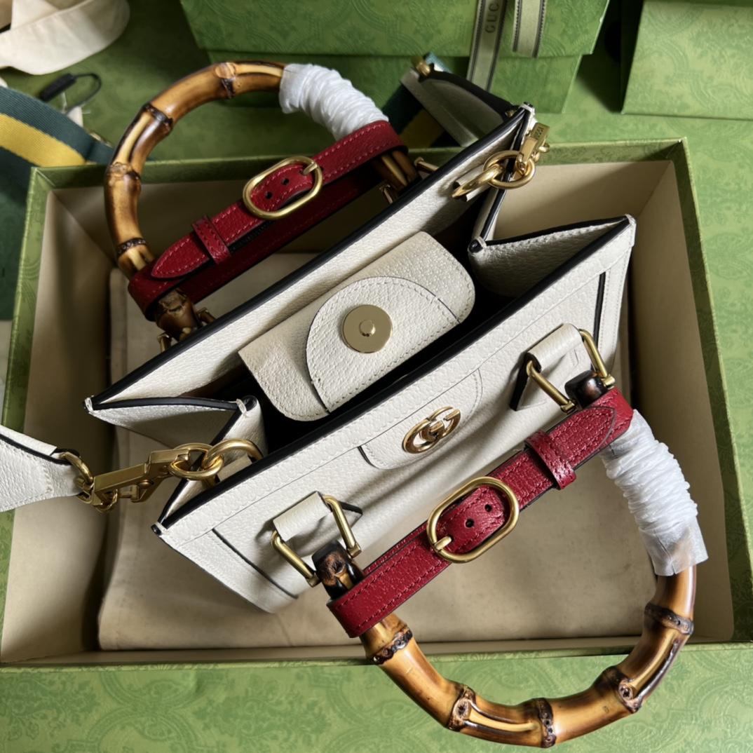 Gucci Diana Mini Tote Bag(20*16*10cm) - PerfectKickZ