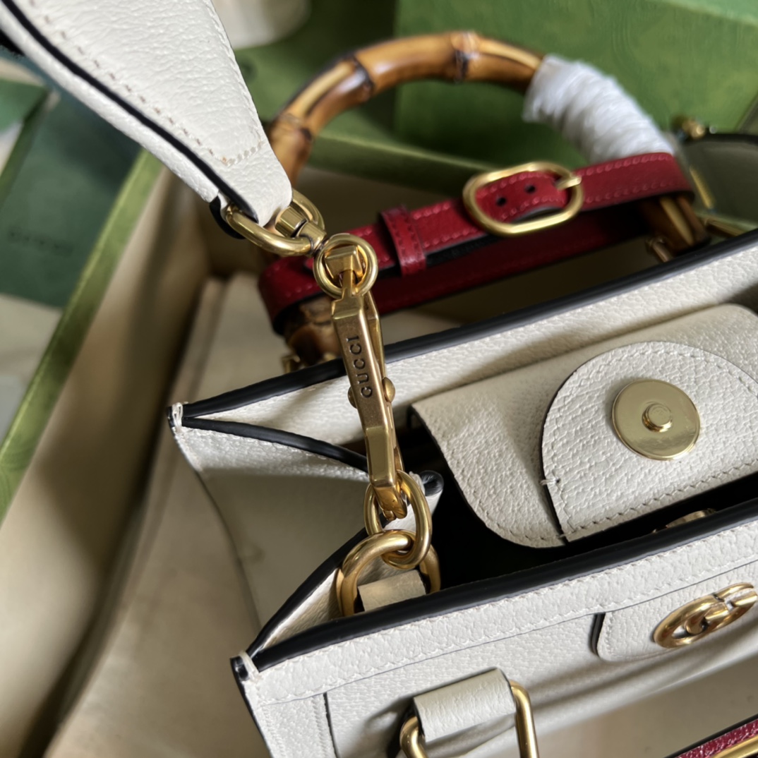 Gucci Diana Mini Tote Bag(20*16*10cm) - PerfectKickZ