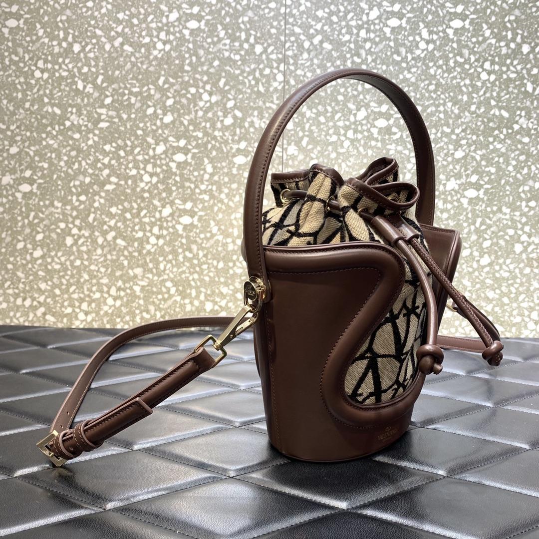 Valenti Le Cinquième Toile Iconographe Bucket Bag - PerfectKickZ