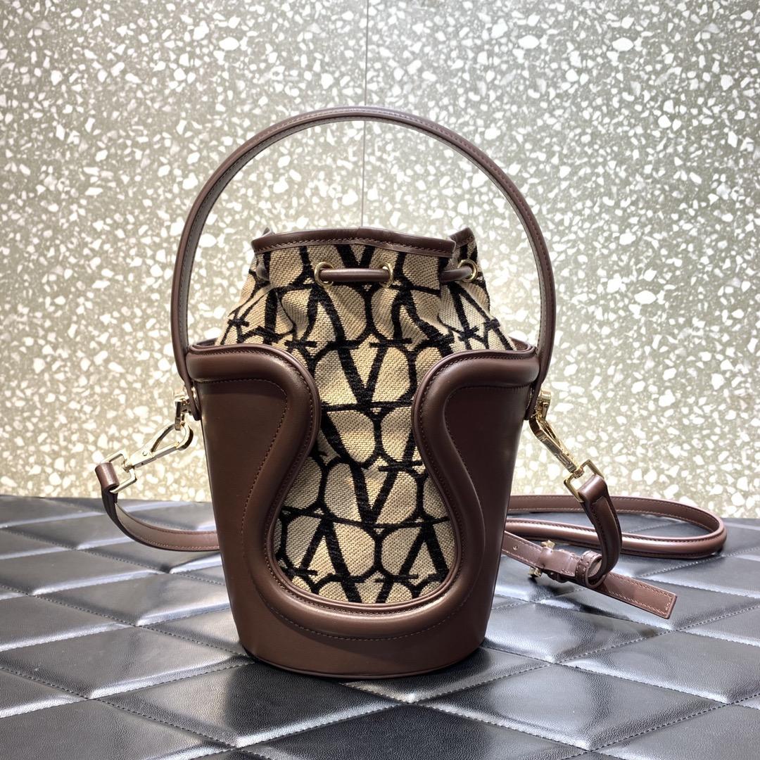 Valenti Le Cinquième Toile Iconographe Bucket Bag - PerfectKickZ