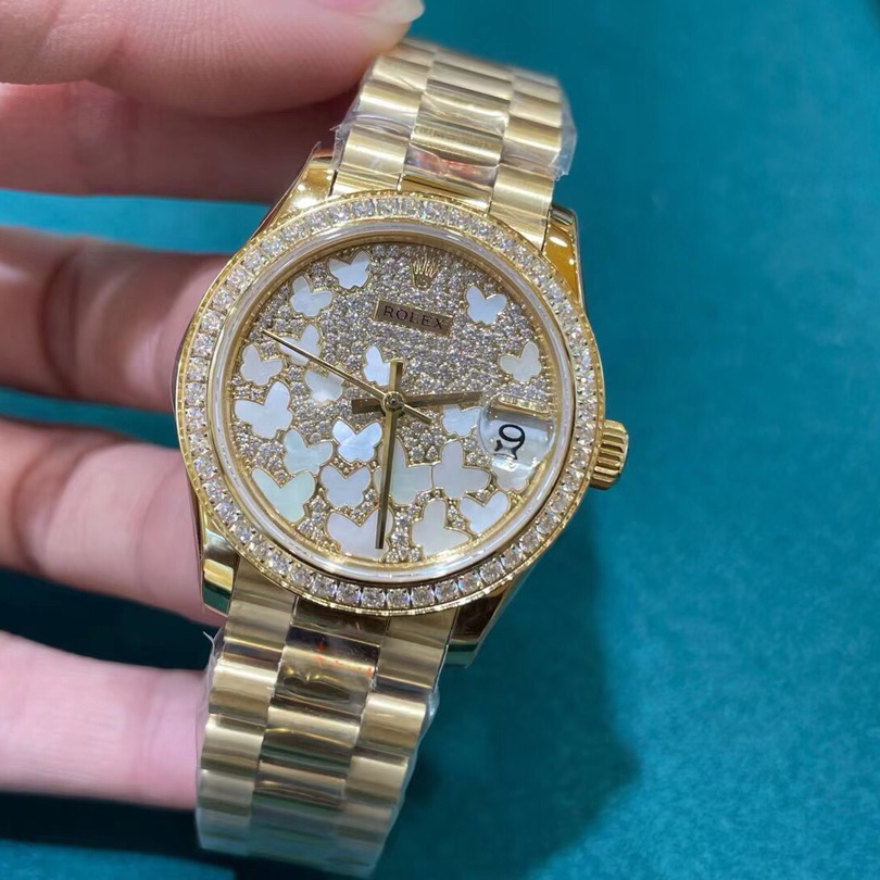 Rolex Yellow Gold Datejust 31 Watch - PerfectKickZ