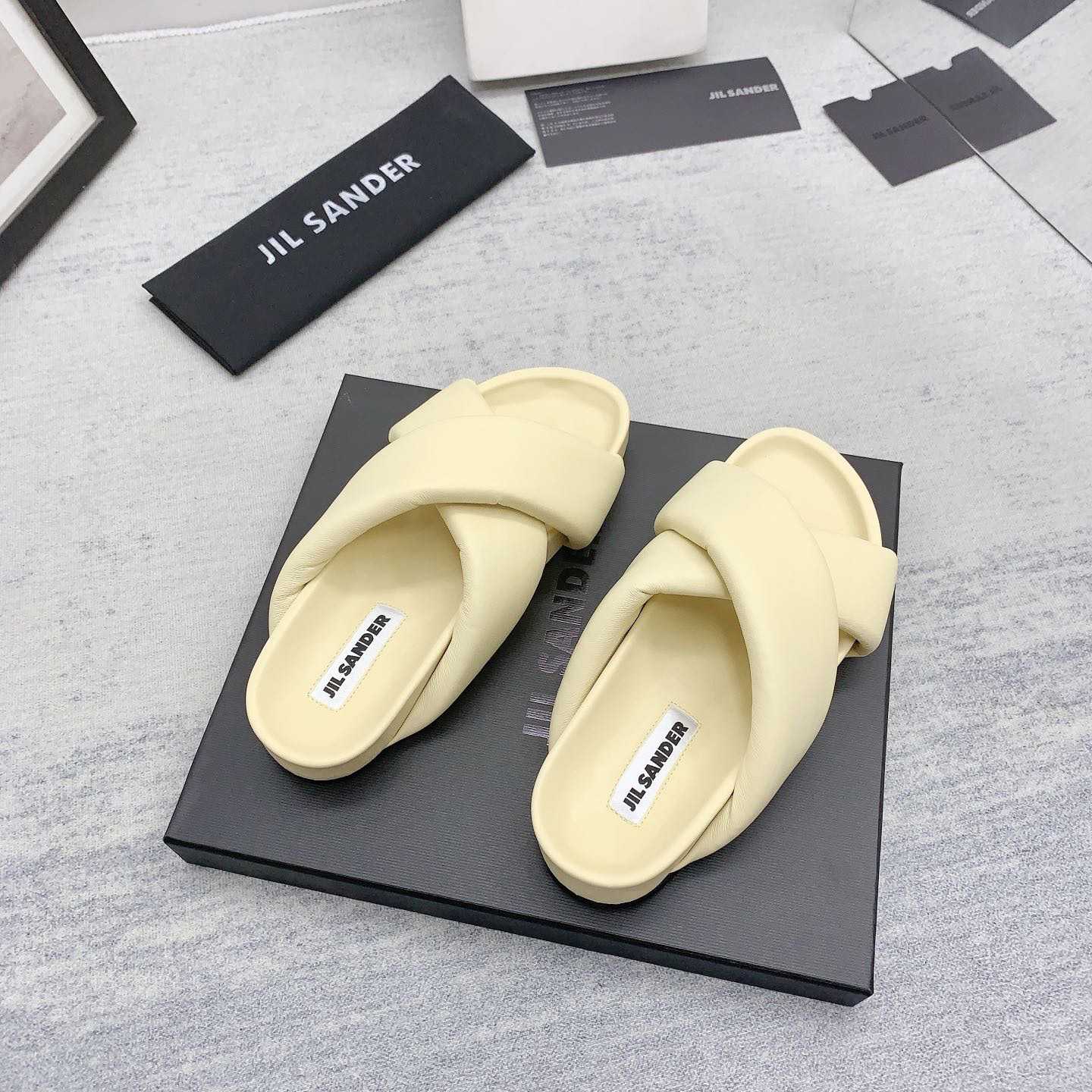 JIl Sander Padded Slides - PerfectKickZ