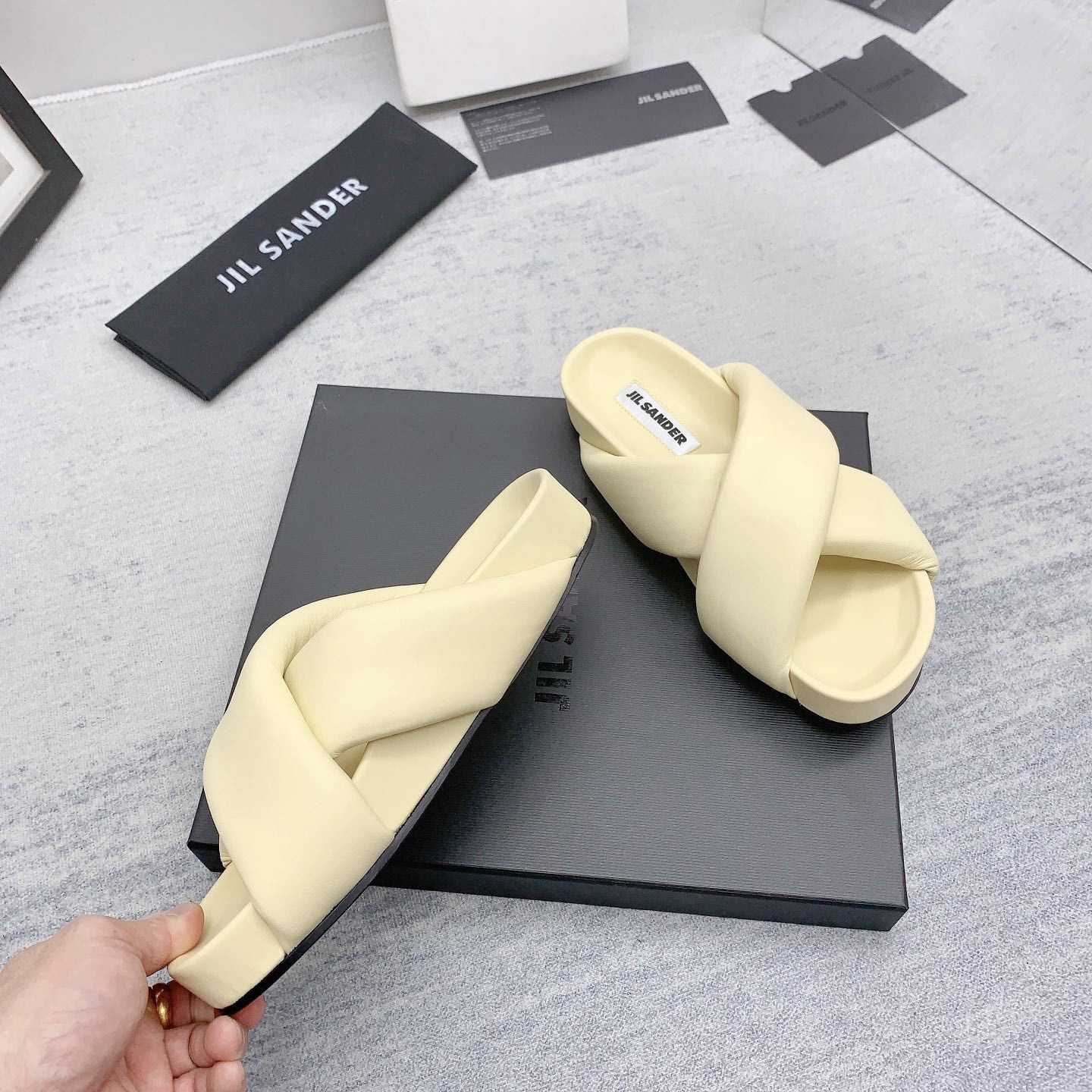 JIl Sander Padded Slides - PerfectKickZ