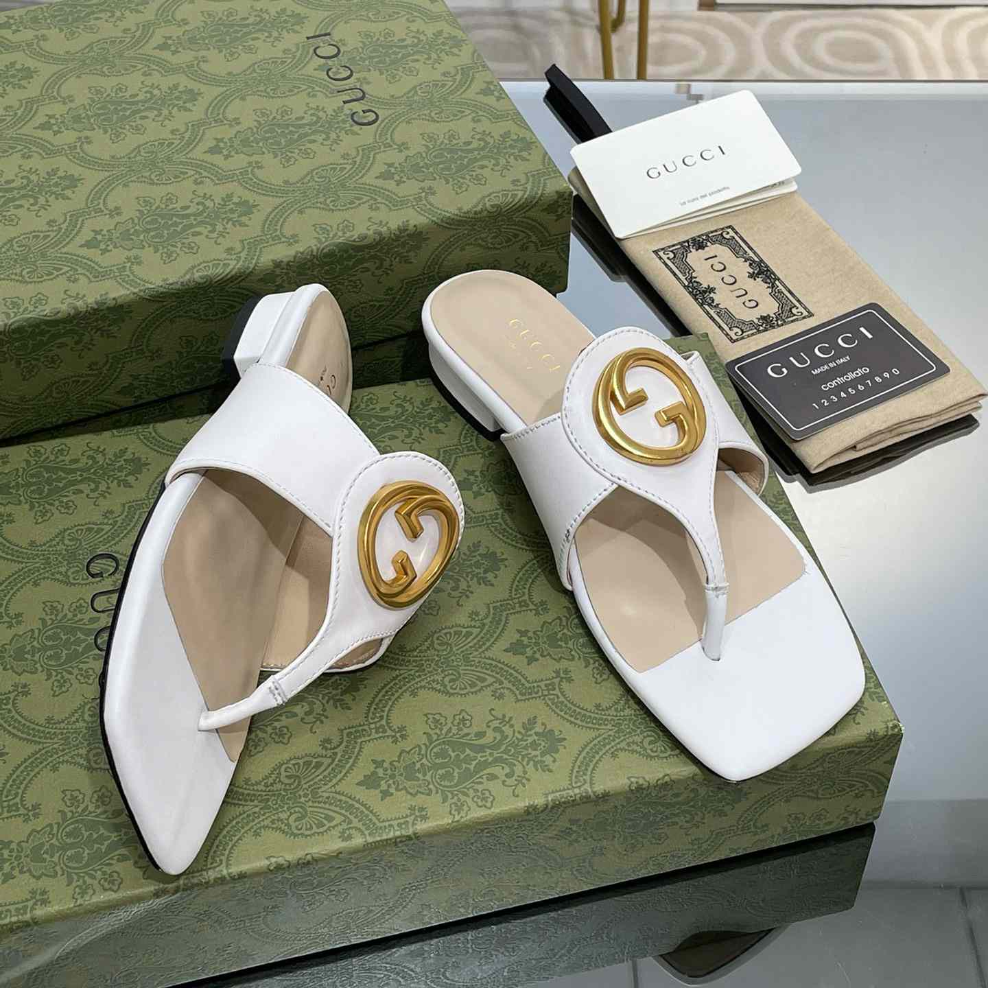 Gucci Women's Gucci Blondie Thong Sandal - PerfectKickZ