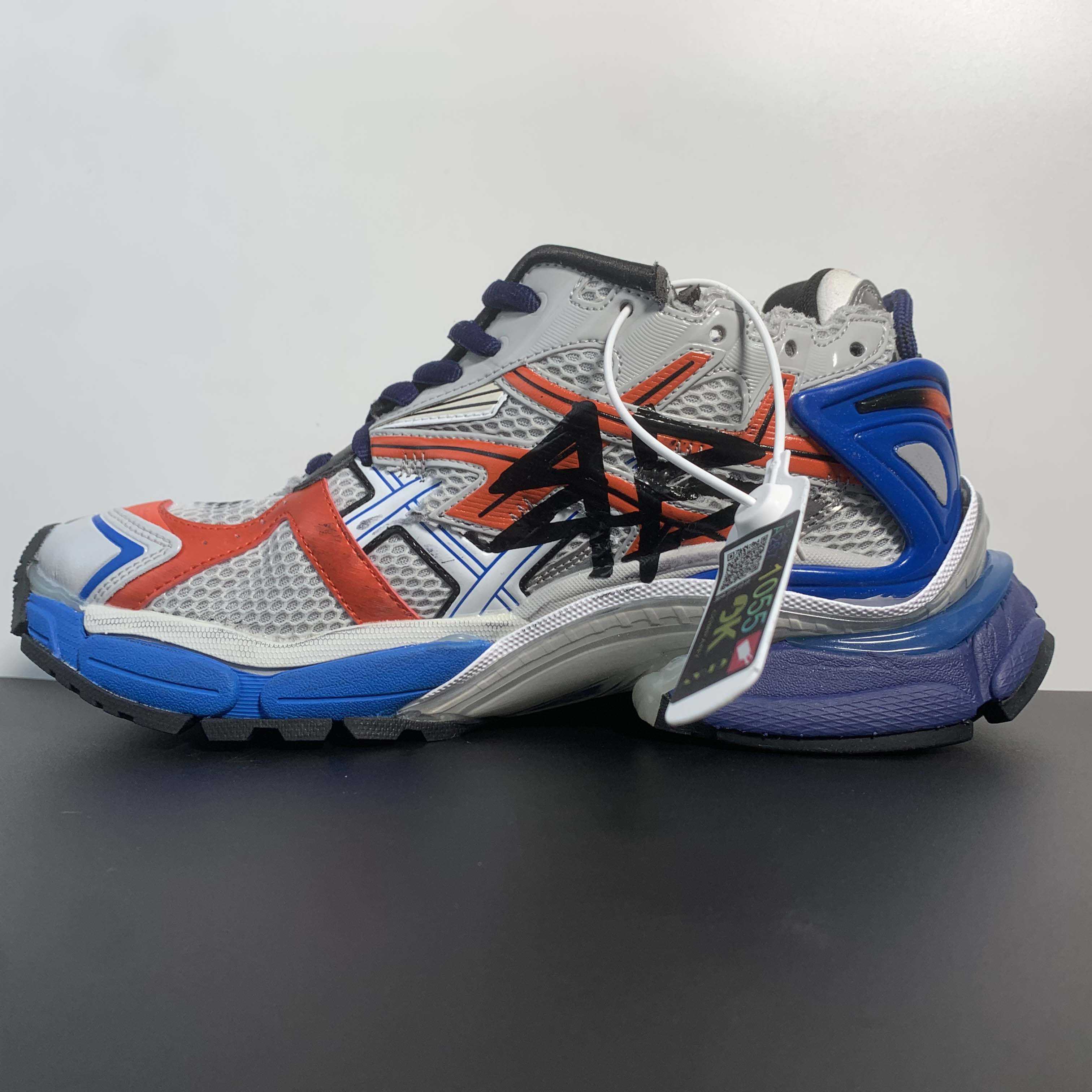Balenciaga Runner Graffiti Sneaker In Blue - PerfectKickZ