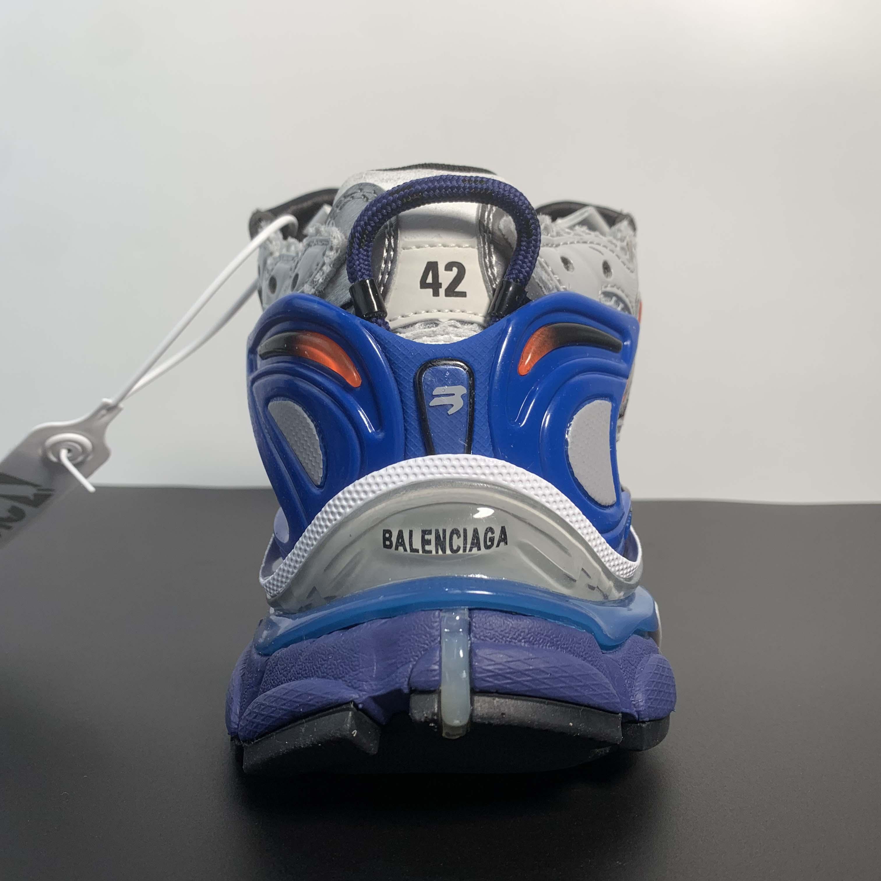Balenciaga Runner Graffiti Sneaker In Blue - PerfectKickZ