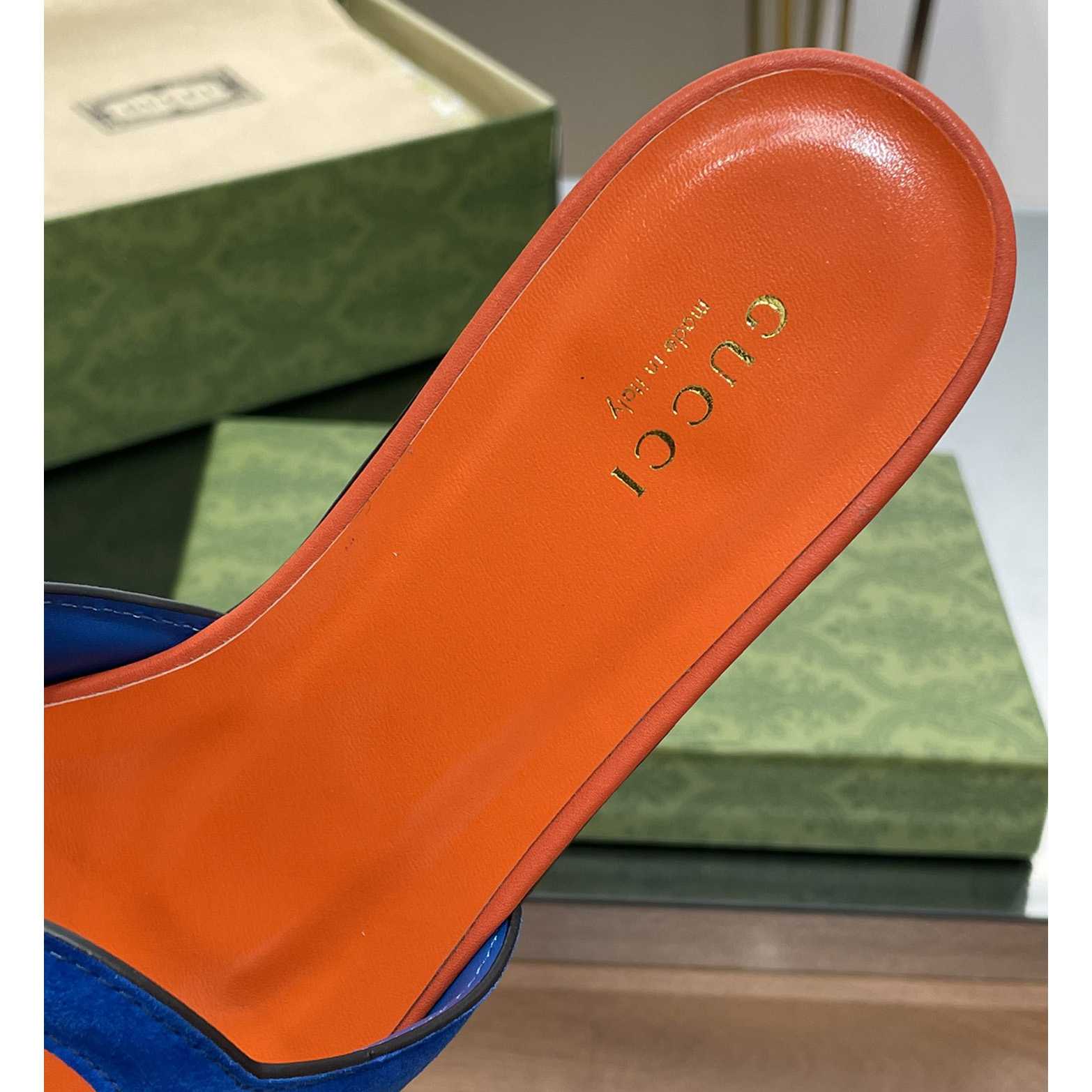 Gucci Women's Interlocking G Cut-out Slide Sandal - PerfectKickZ