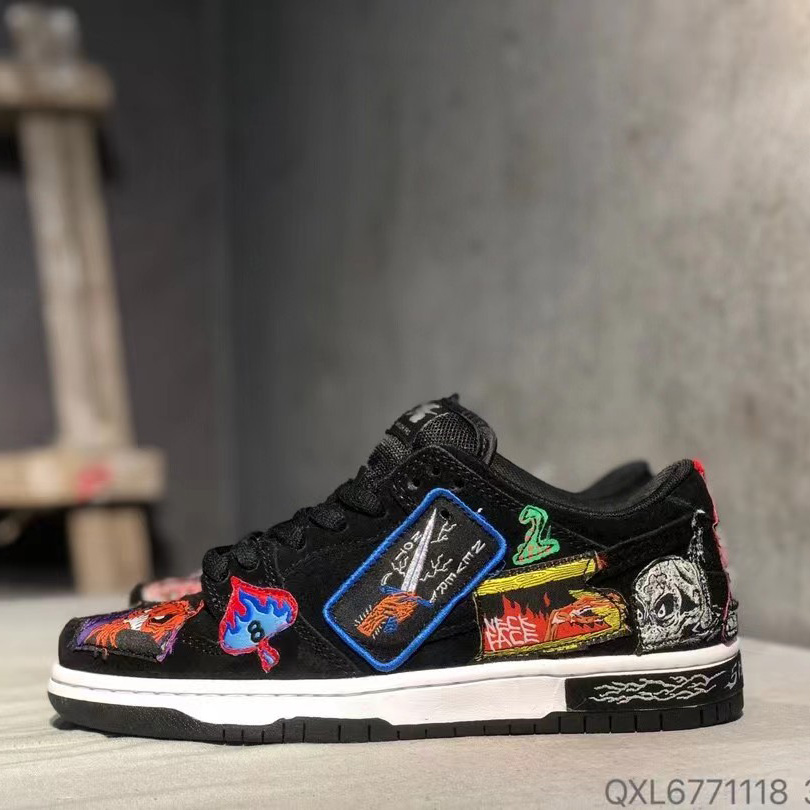 Nike SB x Neckface Dunk Low Pro Shoes     DO2326-001 - 