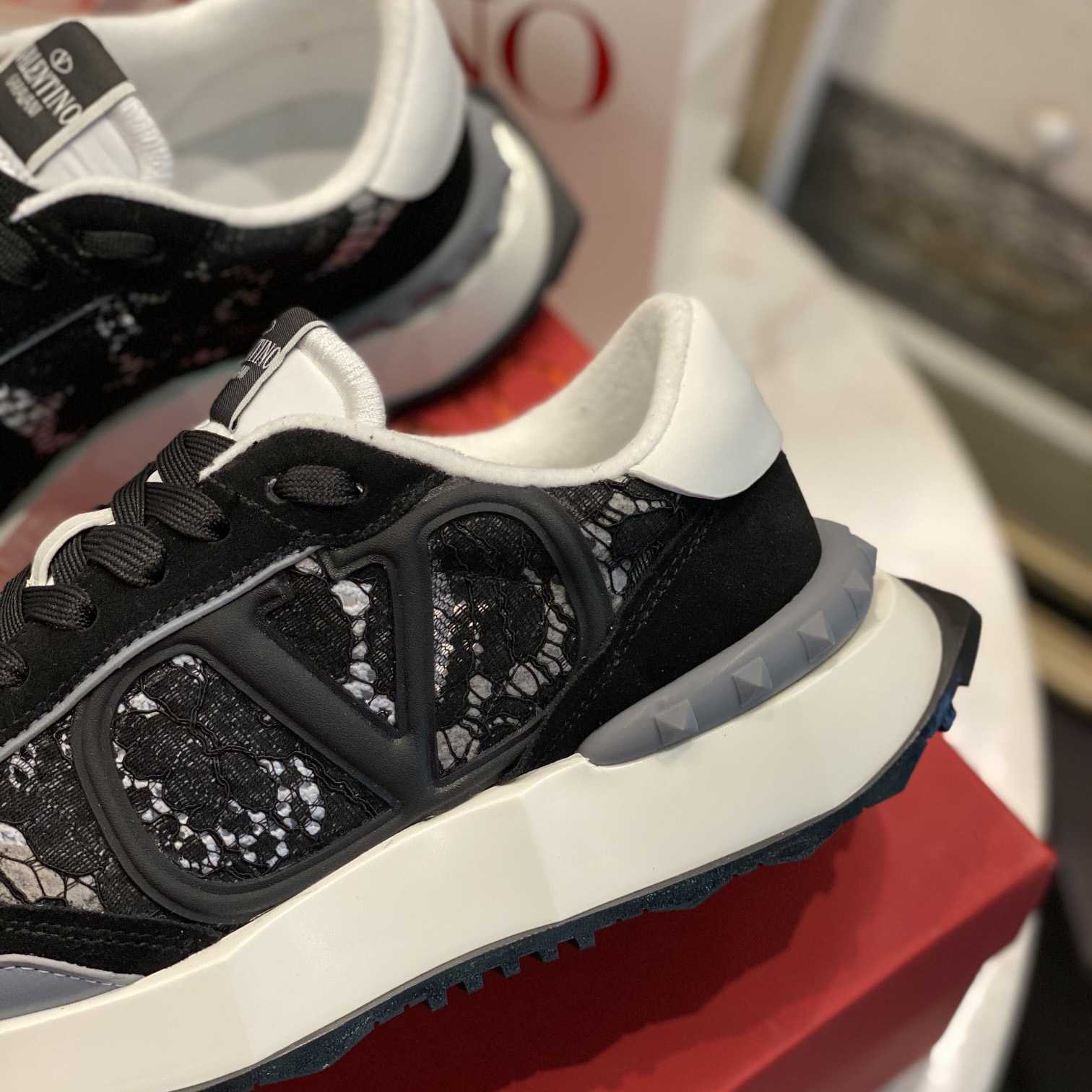 Valenti Lace And Mesh Lacerunner Sneaker  - PerfectKickZ