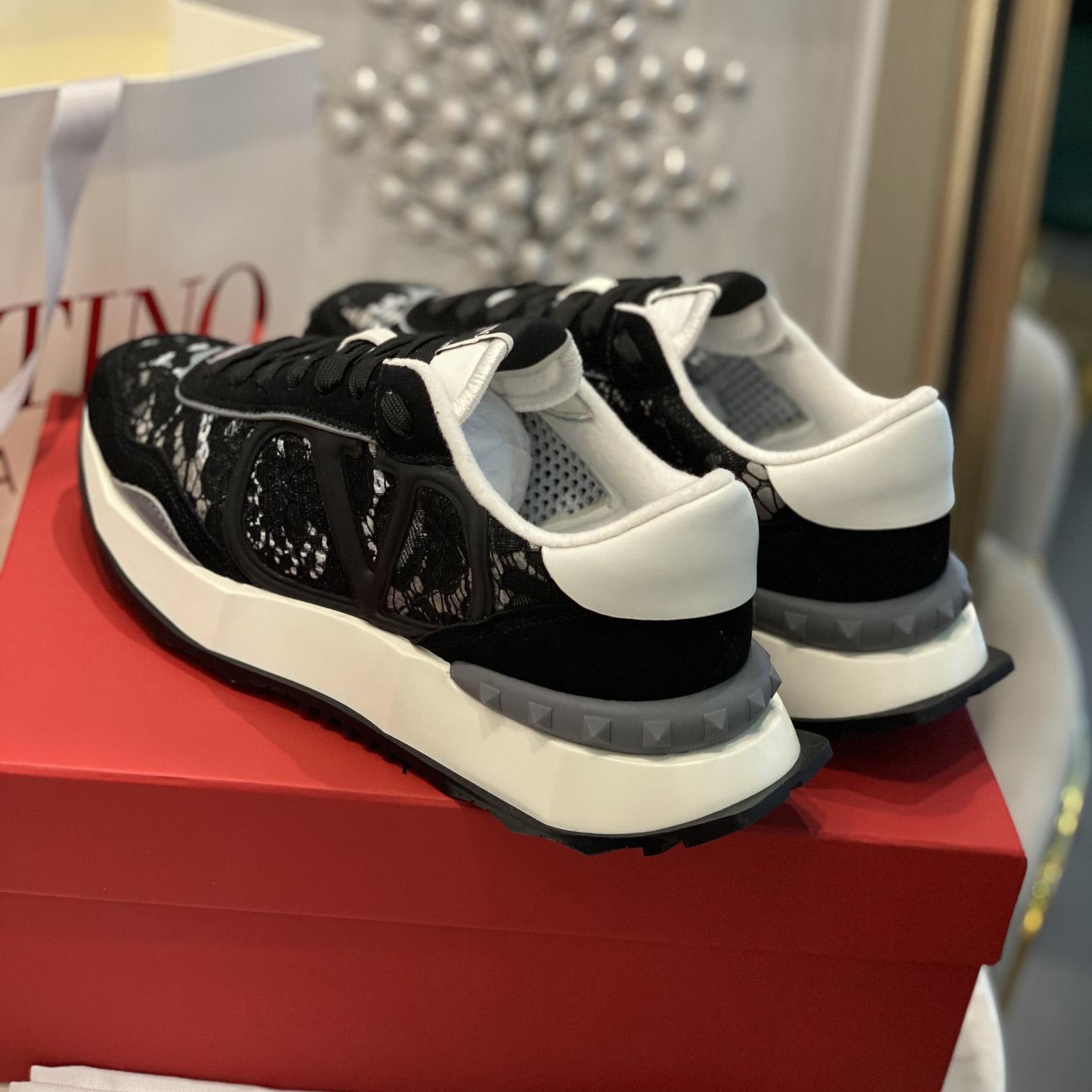 Valenti Lace And Mesh Lacerunner Sneaker  - PerfectKickZ