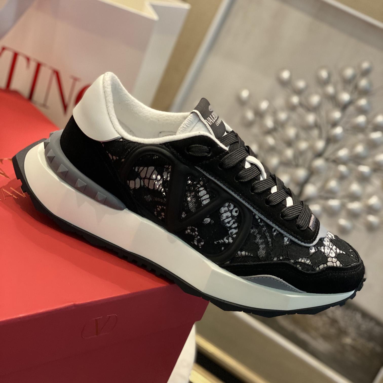 Valenti Lace And Mesh Lacerunner Sneaker  - PerfectKickZ