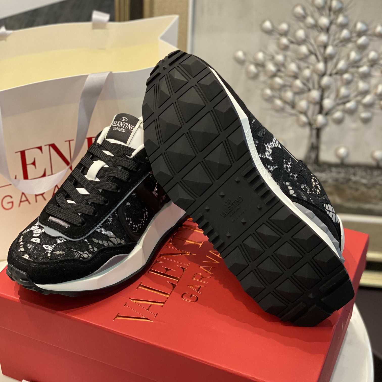 Valenti Lace And Mesh Lacerunner Sneaker  - PerfectKickZ