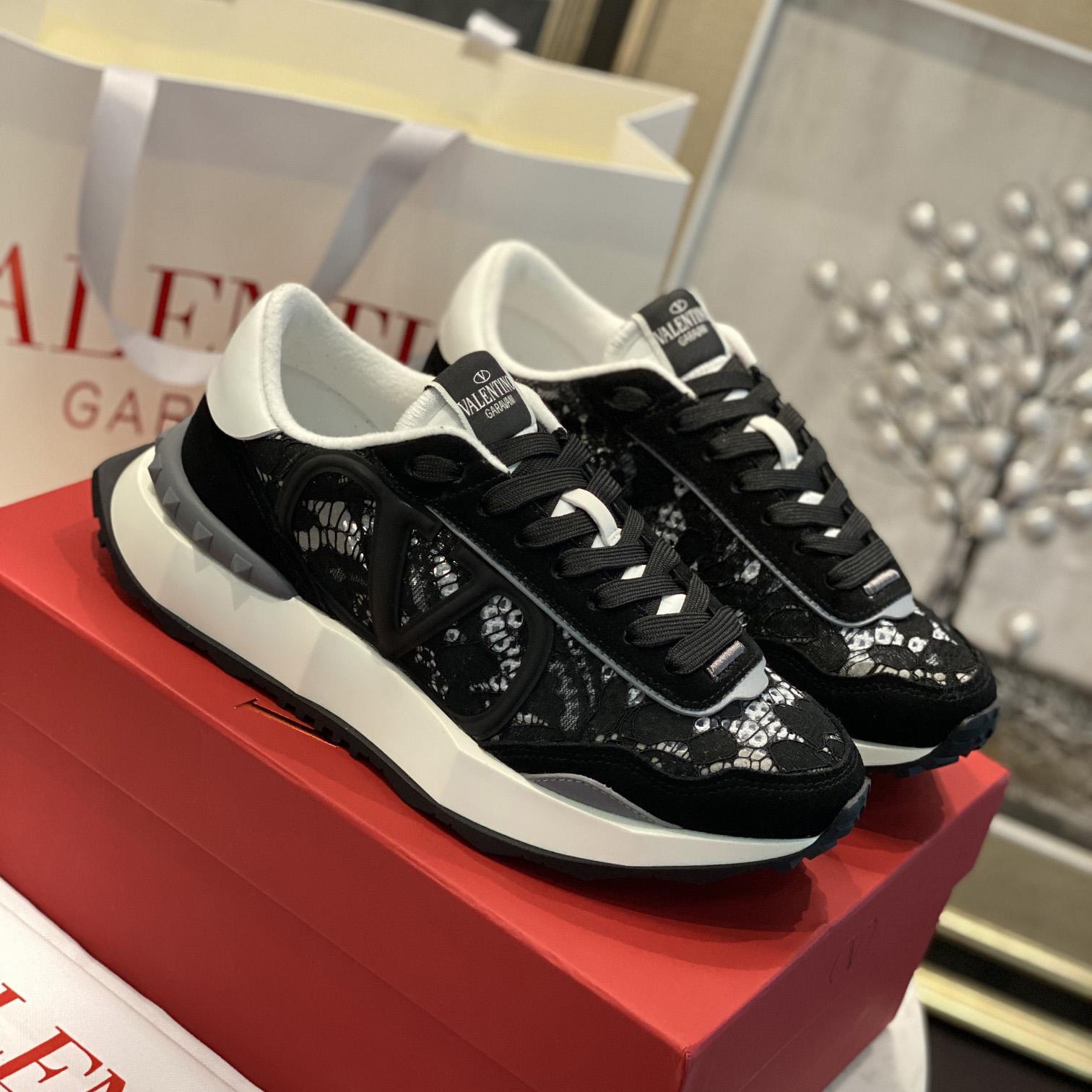 Valenti Lace And Mesh Lacerunner Sneaker  - PerfectKickZ