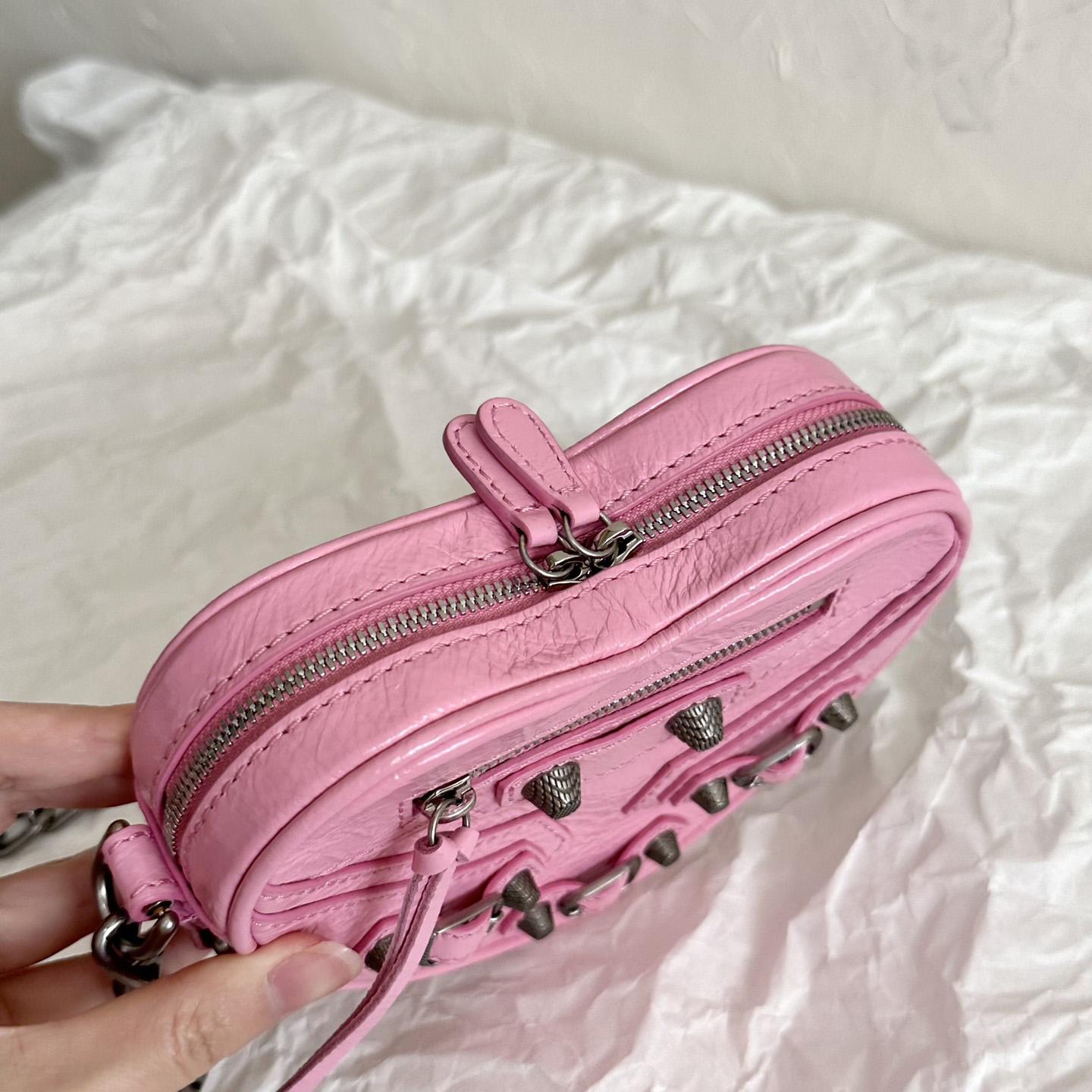 Balenciaga Le Cagole Heart Mini Bag In Pink  (16-12.7-4.5cm) - PerfectKickZ