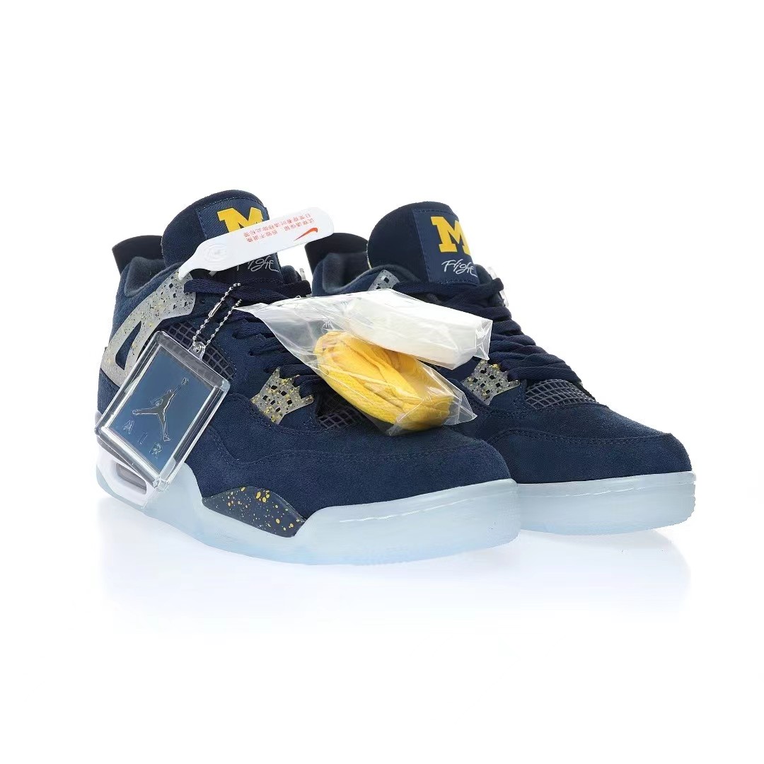 Nike Air Jordan 4 Retro PEUniversity of Michigan Sneaker      Ct8532-148 - PerfectKickZ