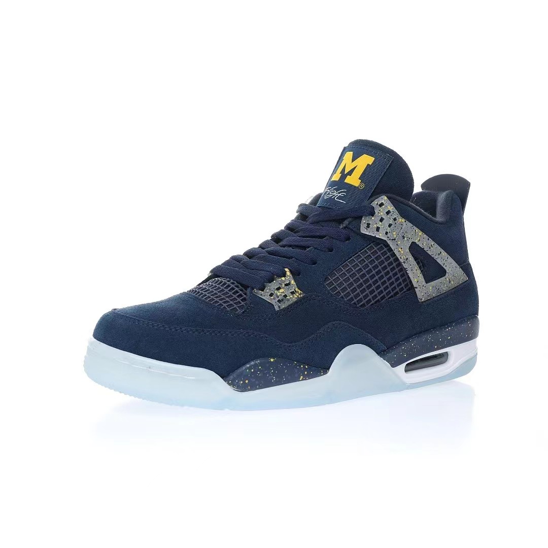 Nike Air Jordan 4 Retro PEUniversity of Michigan Sneaker      Ct8532-148 - PerfectKickZ