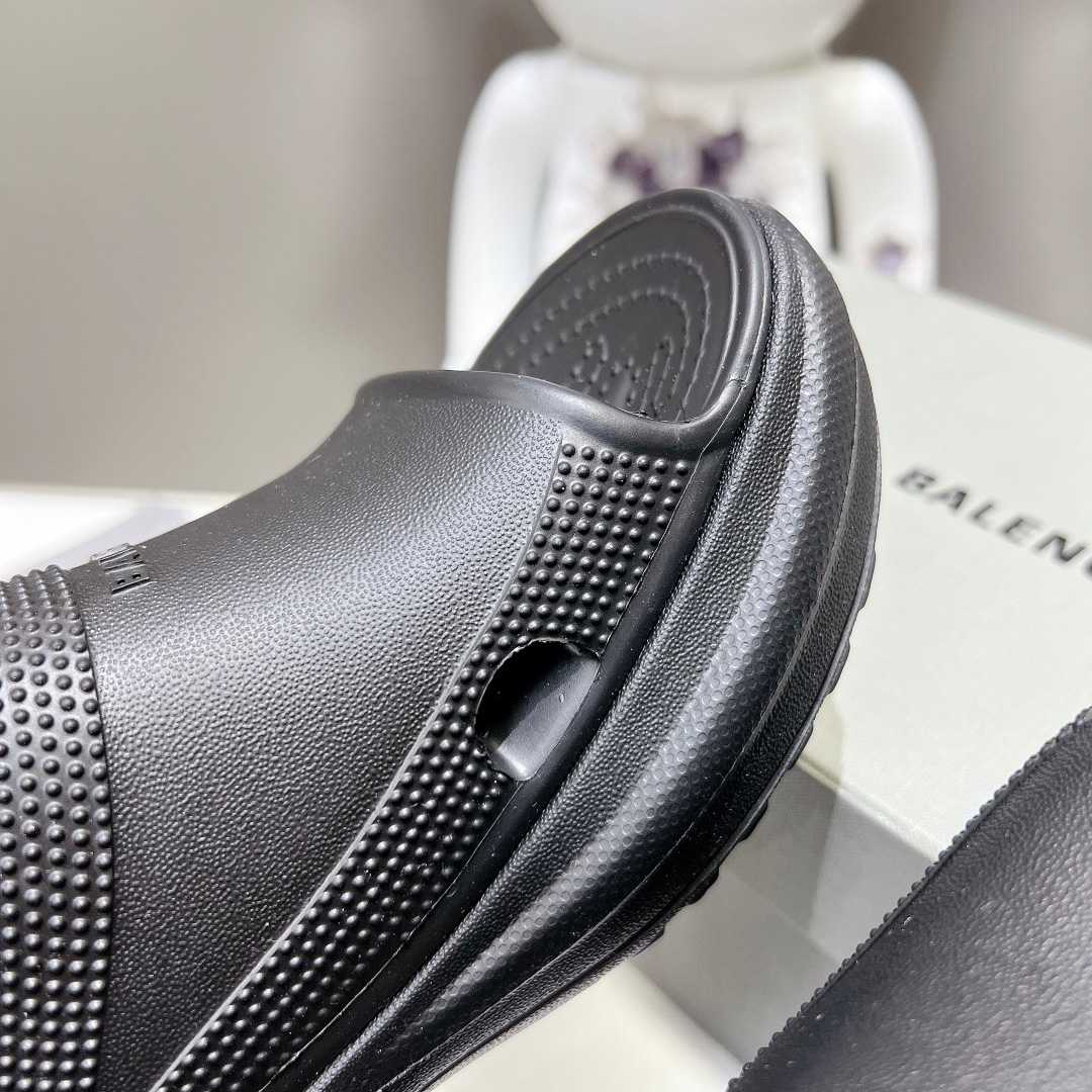 Balenciaga Women's Pool Crocs™ Slide Sandal In Black  - PerfectKickZ