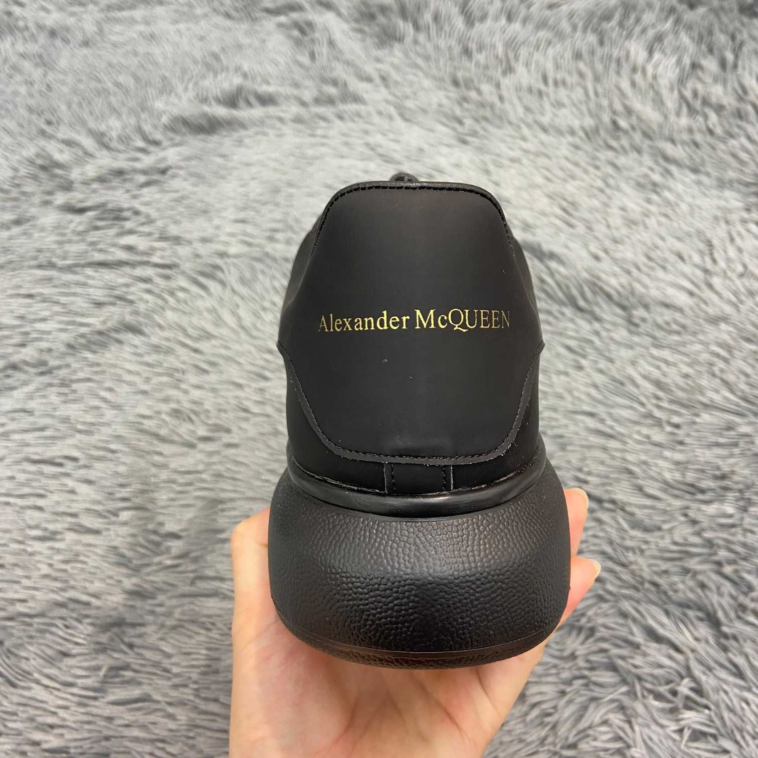 Alexander Mqueen Oversized Sneaker In Black - PerfectKickZ