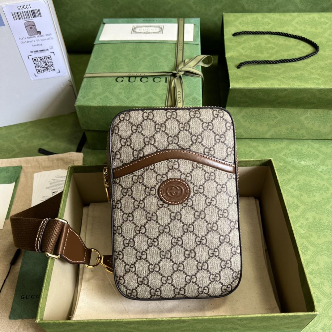 Gucci Sling Backpack With Interlocking G(24*16*5cm) - PerfectKickZ