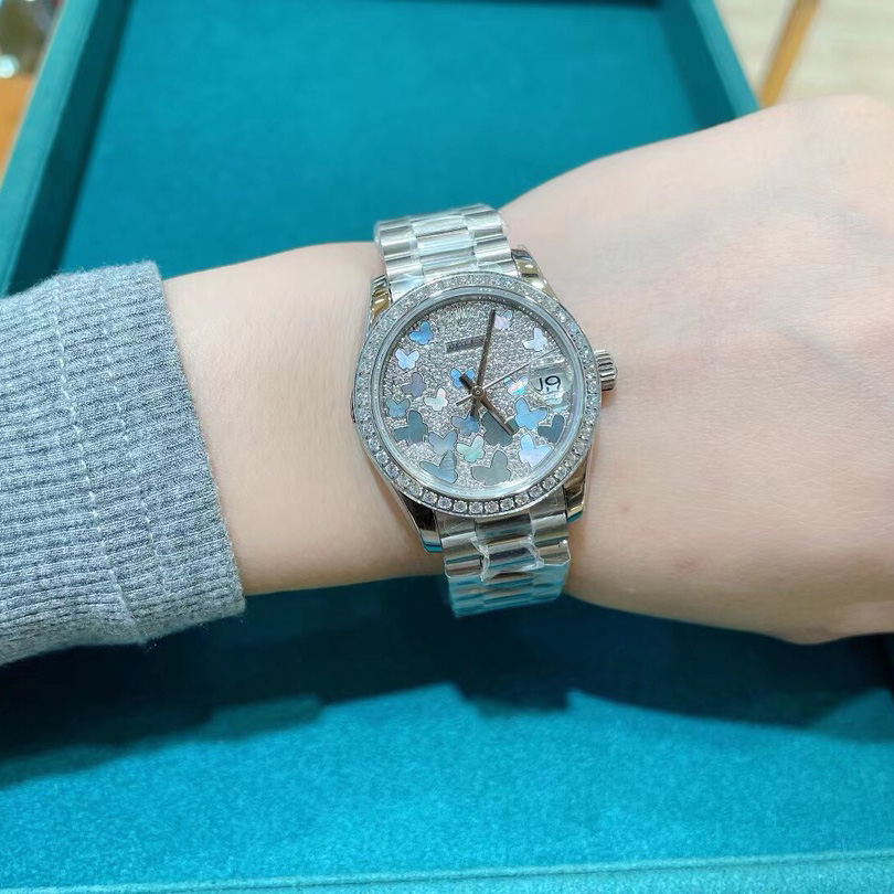 Rolex White Gold Datejust 31 Watch - PerfectKickZ