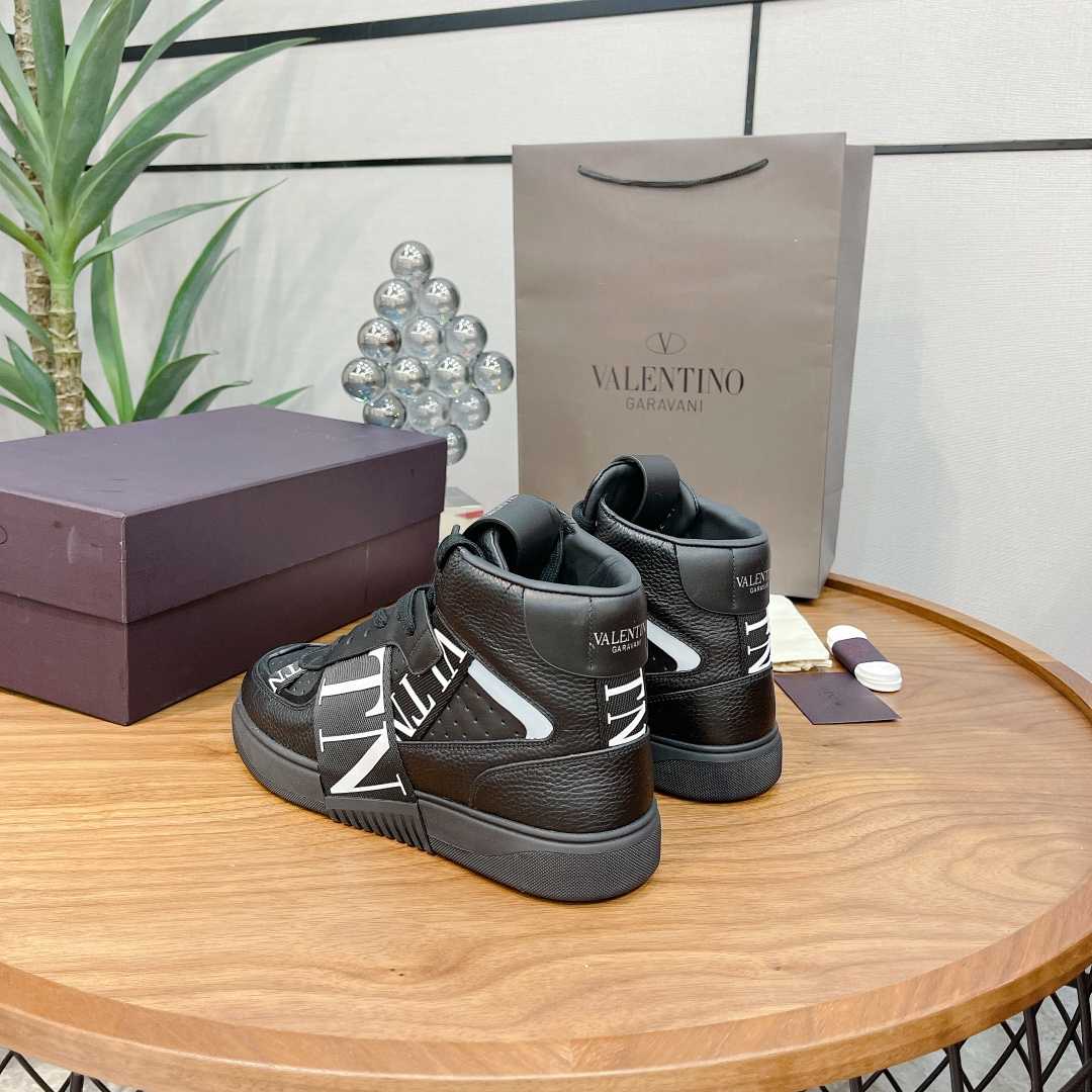 Valenti Mid-top Calfskin VL7N Sneaker With Bands - PerfectKickZ