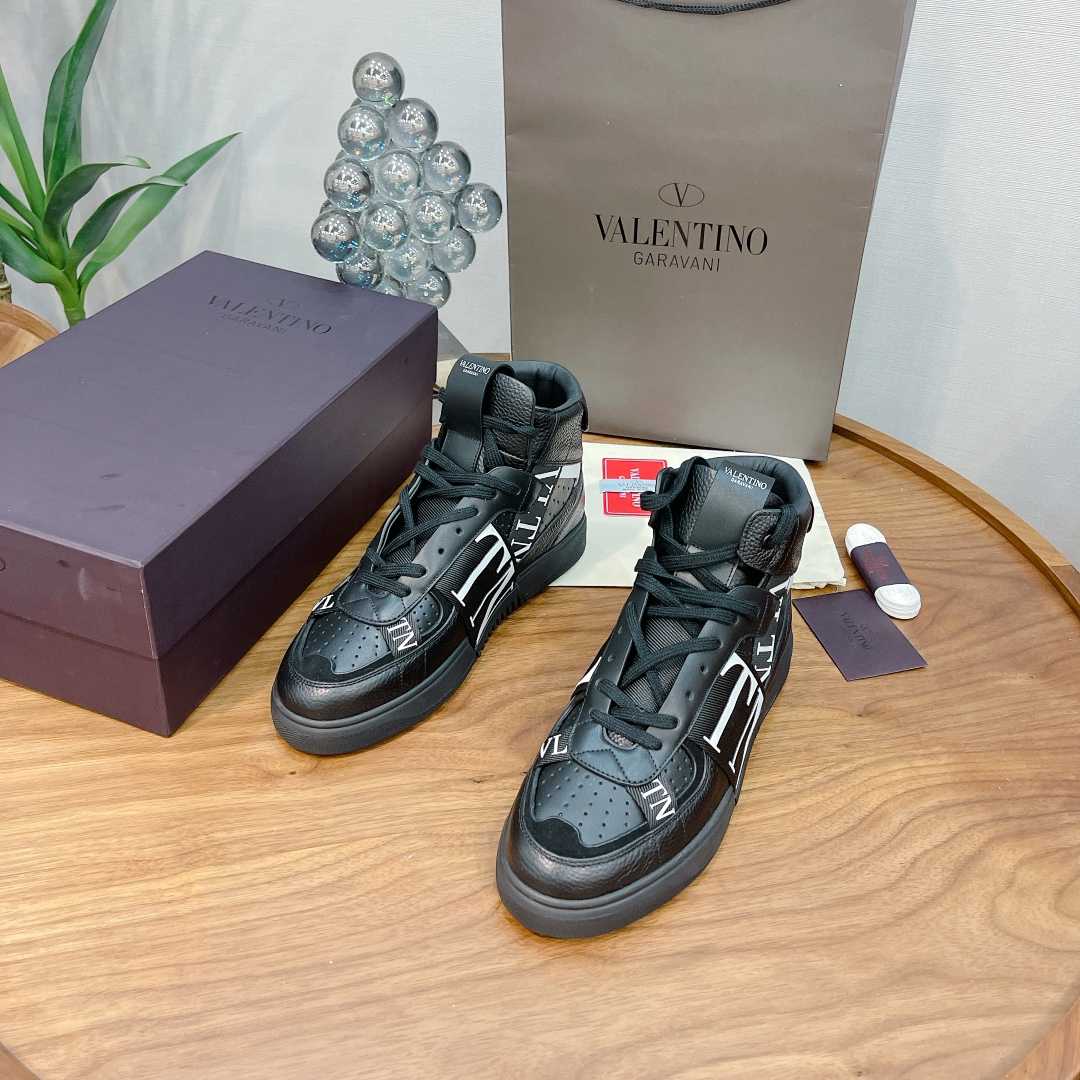 Valenti Mid-top Calfskin VL7N Sneaker With Bands - PerfectKickZ