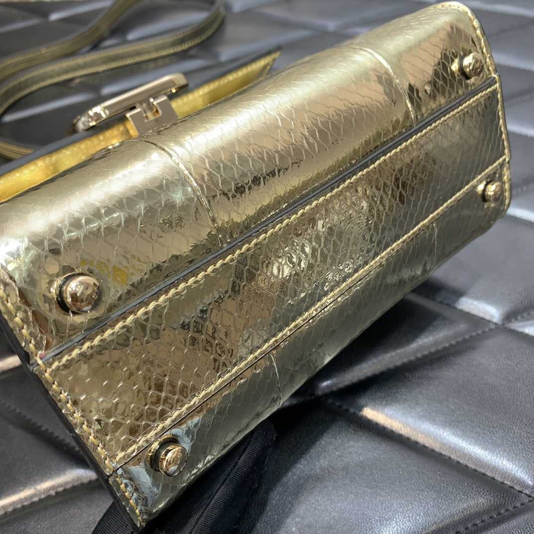 Valenti Small Vsling Metallic Ayers Leather Handbag  - PerfectKickZ
